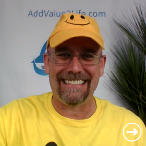 Robert Peterson in his Smiling Emoji gear.